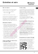 Предварительный просмотр 27 страницы Hotpoint Ariston 4D AAB/HA Operating Instructions Manual