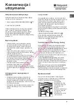 Предварительный просмотр 57 страницы Hotpoint Ariston 4D AAB/HA Operating Instructions Manual