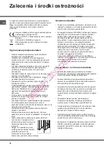 Предварительный просмотр 58 страницы Hotpoint Ariston 4D AAB/HA Operating Instructions Manual