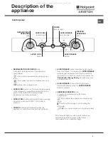 Предварительный просмотр 3 страницы Hotpoint Ariston 4D B T /HA Operating Instructions Manual