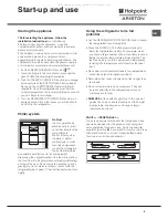 Предварительный просмотр 5 страницы Hotpoint Ariston 4D B T /HA Operating Instructions Manual