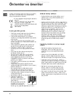 Предварительный просмотр 38 страницы Hotpoint Ariston 4D B T /HA Operating Instructions Manual