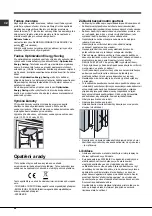 Предварительный просмотр 54 страницы Hotpoint Ariston 4D Series TVZ Operating Instructions Manual