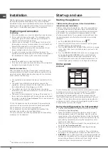 Предварительный просмотр 26 страницы Hotpoint Ariston 4D Series Operating Instructions Manual