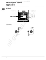 Предварительный просмотр 6 страницы Hotpoint Ariston 70FH G HA Operating Instructions Manual