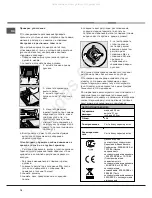 Предварительный просмотр 16 страницы Hotpoint Ariston 70FH G HA Operating Instructions Manual