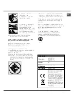 Предварительный просмотр 5 страницы Hotpoint Ariston 70FH G IX RU/HA Operating Instructions Manual