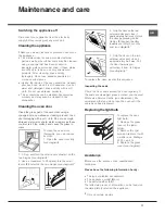 Предварительный просмотр 11 страницы Hotpoint Ariston 70FH G IX RU/HA Operating Instructions Manual