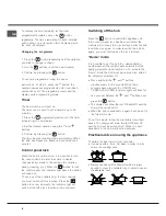 Preview for 8 page of Hotpoint Ariston 7HKRC 640 B RU/HA Operating Instructions Manual