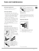 Preview for 11 page of Hotpoint Ariston 7OF 1039 C.1 IX HA Operating Instructions Manual