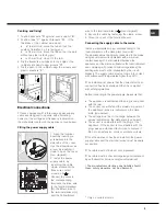 Предварительный просмотр 3 страницы Hotpoint Ariston 7OF 937 C.1 RU/HA Operating Instructions Manual