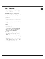 Предварительный просмотр 9 страницы Hotpoint Ariston 7OF 937 C.1 RU/HA Operating Instructions Manual