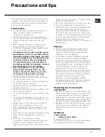 Предварительный просмотр 11 страницы Hotpoint Ariston 7OF 937 C.1 RU/HA Operating Instructions Manual