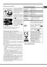 Preview for 7 page of Hotpoint Ariston 7OFD 610 RU/HA Operating Instructions Manual