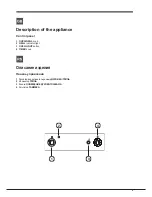 Предварительный просмотр 5 страницы Hotpoint Ariston 7OFH G IX RU/HA Operating Instructions Manual