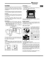 Предварительный просмотр 7 страницы Hotpoint Ariston 7OFK 1049LS X RU/HA Operating Instructions Manual