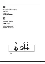 Предварительный просмотр 5 страницы Hotpoint Ariston 7OFTR 850 HA Operating Instructions Manual