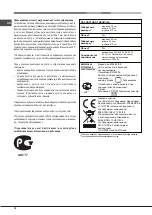 Предварительный просмотр 14 страницы Hotpoint Ariston 7OFTR 850 HA Operating Instructions Manual