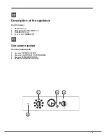 Предварительный просмотр 5 страницы Hotpoint Ariston 7OFTR 850 RU/HA Operating Instructions Manual