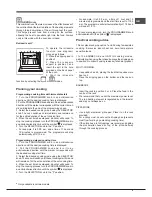 Предварительный просмотр 9 страницы Hotpoint Ariston 7OFTR 850 RU/HA Operating Instructions Manual