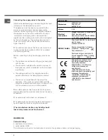 Preview for 4 page of Hotpoint Ariston 7OH 637 C.1 RU/HA Operating Instructions Manual