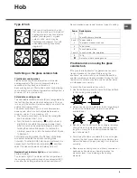 Preview for 9 page of Hotpoint Ariston 7OH 637 C.1 RU/HA Operating Instructions Manual