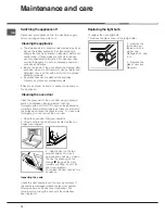 Preview for 12 page of Hotpoint Ariston 7OH 637 C.1 RU/HA Operating Instructions Manual