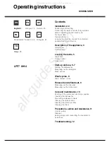 Preview for 1 page of Hotpoint Ariston 8H14 Operating Instructions Manual