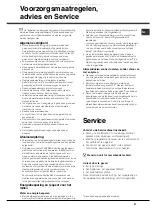 Preview for 47 page of Hotpoint Ariston 8H14 Operating Instructions Manual