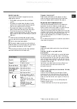 Preview for 75 page of Hotpoint Ariston 8H14 Operating Instructions Manual