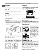 Предварительный просмотр 12 страницы Hotpoint Ariston 9YFKT 636J X /HA Operating Instructions Manual