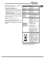 Предварительный просмотр 27 страницы Hotpoint Ariston 9YFKT 636J X /HA Operating Instructions Manual