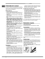 Предварительный просмотр 38 страницы Hotpoint Ariston 9YFKT 636J X /HA Operating Instructions Manual