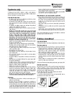 Предварительный просмотр 73 страницы Hotpoint Ariston 9YFKT 636J X /HA Operating Instructions Manual