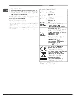 Предварительный просмотр 12 страницы Hotpoint Ariston 9YFTR 85.1 (AV) /HA Operating Instructions Manual