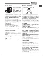 Предварительный просмотр 13 страницы Hotpoint Ariston 9YFTR 85.1 (AV) /HA Operating Instructions Manual