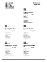 Preview for 1 page of Hotpoint Ariston 9YPS 645 AN GH HA Operating Instructions Manual