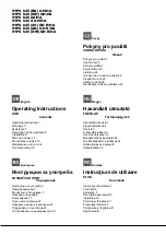 Preview for 1 page of Hotpoint Ariston 9YPS 645 AX/HA Operating Instructions Manual