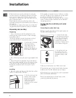 Preview for 2 page of Hotpoint Ariston AQ104D 49 Instructions For Installation And Use Manual