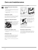 Preview for 10 page of Hotpoint Ariston AQ104D 49 Instructions For Installation And Use Manual