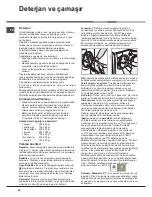 Preview for 32 page of Hotpoint Ariston AQ104D 49 Instructions For Installation And Use Manual