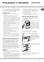 Предварительный просмотр 39 страницы Hotpoint Ariston AQ113D 497 X Instructions For Installation And Use Manual