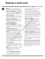 Preview for 6 page of Hotpoint Ariston AQ7L 49 U Instructions For Installation And Use Manual