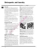 Preview for 8 page of Hotpoint Ariston AQ7L 49 U Instructions For Installation And Use Manual