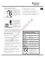 Preview for 15 page of Hotpoint Ariston AQ7L 49 U Instructions For Installation And Use Manual