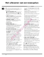 Preview for 30 page of Hotpoint Ariston AQ7L 49 U Instructions For Installation And Use Manual