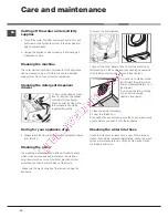 Preview for 10 page of Hotpoint Ariston AQ8L 292 U Instructions For Installation And Use Manual