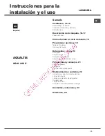 Preview for 13 page of Hotpoint Ariston AQ8L 292 U Instructions For Installation And Use Manual