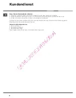 Preview for 48 page of Hotpoint Ariston AQ8L 292 U Instructions For Installation And Use Manual