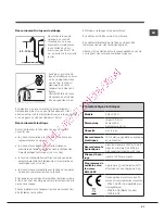 Preview for 51 page of Hotpoint Ariston AQ8L 292 U Instructions For Installation And Use Manual